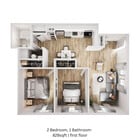 Two Bedroom Floorplan