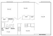 2BR/1BA