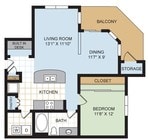 1BR/1BA