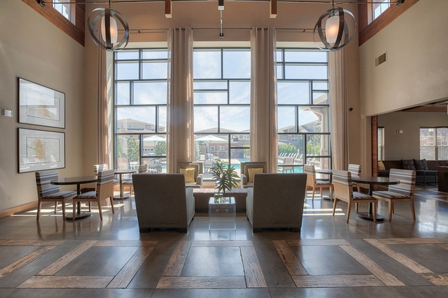 Enjoy expansive Colorado mountain views from the resident clubhouse