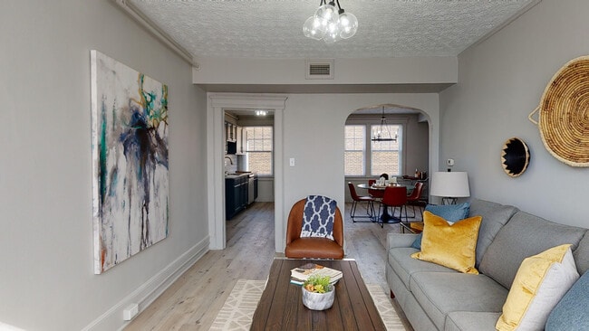 Luxury Unit Living Room - Landmark Square Apartments