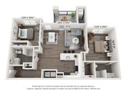 Two Bedroom ADA Floor Plan