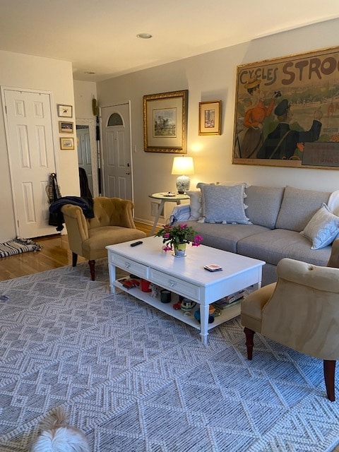 Living room to front door furniture not included - 844 12th St Unit 4
