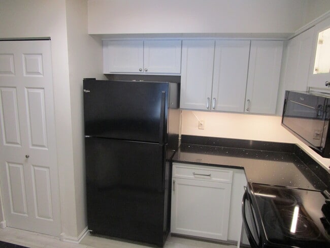 kitchen with new fridge - 2100 Langston Blvd Unit 425