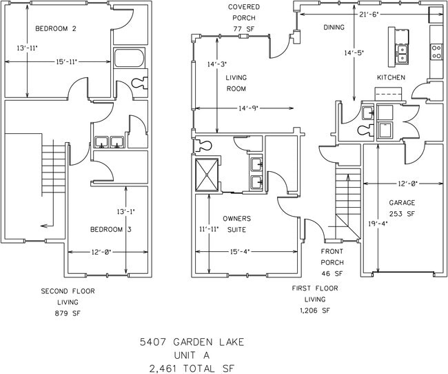 5407-A Floor Plan - New Garden Square