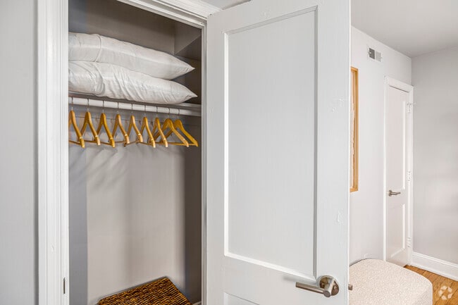 Model - 2BR, 1 BA. - 910 SF - Primary Closet