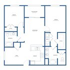 2x2 Large Floor Plan