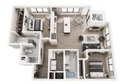 C-3C floor plan The Hudson