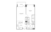 One Bedroom One Bath (747 SF)