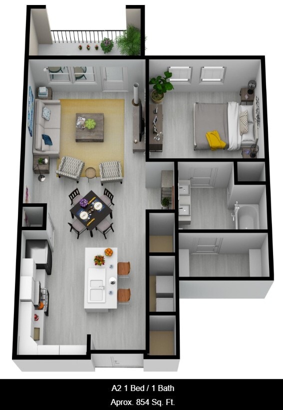 Plano de planta - A2 - Centerpointe at Market