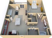 1 Bedroom Floorplan