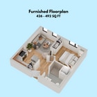 Furnished 1-Bedroom