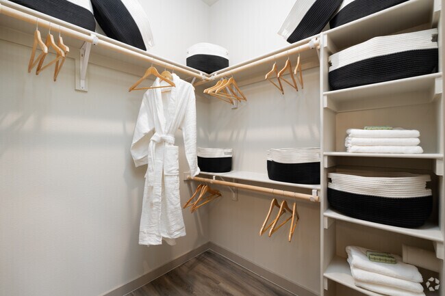 2BR, 2BA - 1,088SF - Primary Bedroom Closet