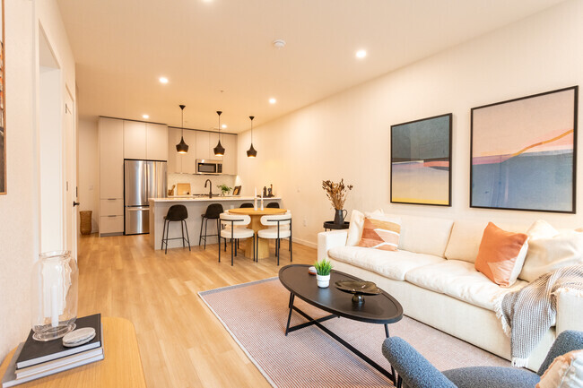 1BR, 1BA - A2 - Living Area - The Broadleaf