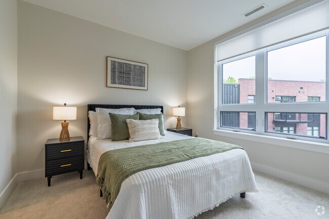 2BR, 2BA - 1,022SF - Pine - Bedroom 1 - Packard Row