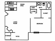 1BR/1BA