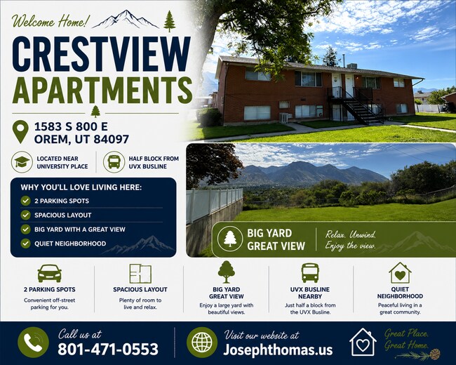 Building Photo - 2 Bedroom 1 Bathroom Apartment South Orem Unit 1589