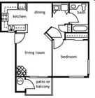 1BR/1BA