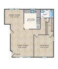 One Bedroom, One Bathroom. 700 Sq. Ft.