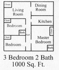 3BR/2BA