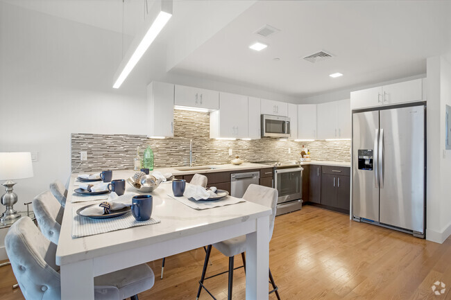 Spacious, eat-in kitchen - Harrison Playhouse Lofts