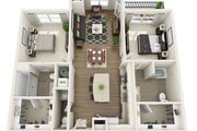 2 Bedroom, 2.5 Bathroom