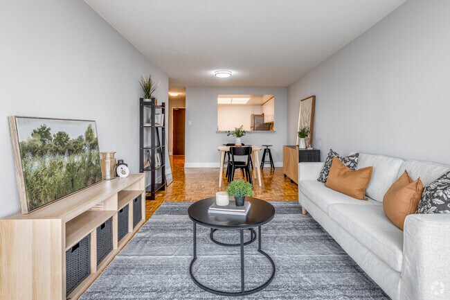 1BR, 1BA - 739SF - Living Room - 2 Silver Maple Court