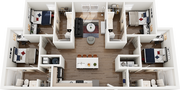 Signature at Varsity D1 4 Bedroom Floor Plan