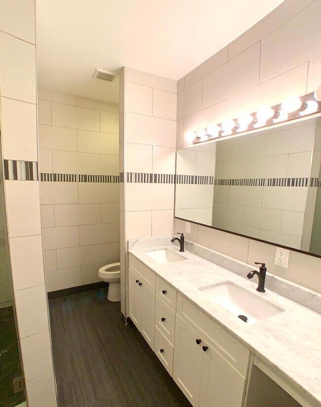 bathroom with double vanity - 1213 Noble St Unit 2