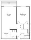 1BR/1BA