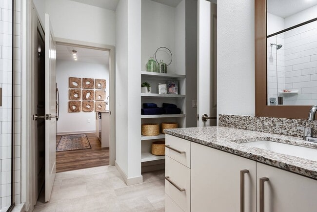 Model Bathroom - Overture Hamlin 55+ Active Adult Apartment...