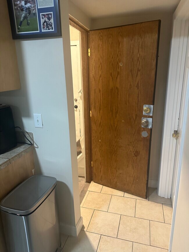 Back exit door