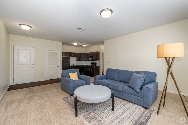 1BR, 1BA - 714SF - Living Room MDL