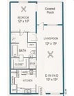 1BR/1BA