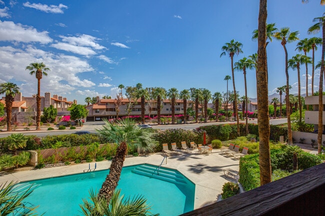 View from private balcony (with view of Santa Rosa to the right) - 255 S Avenida Caballeros Condo Unit 208