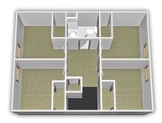 4 bed, 2 bath Second Floor