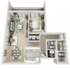 1 Bedroom 1.5 Bath