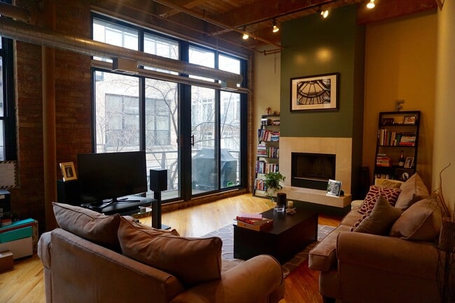 View out to deck and quite courtyard - 2300 W Wabansia Ave Condo Unit 213