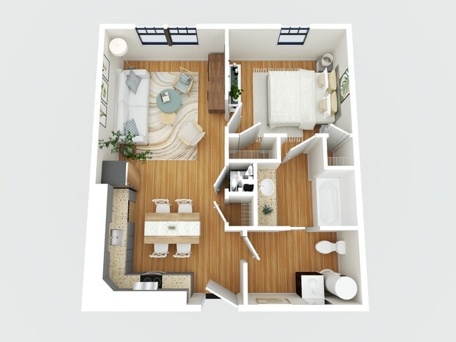 1HAB 1BAÑO FOTO 3D - Washington Park of Keene