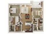 2 Bedroom | 2.5 Bath | 1227 SF