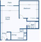 1 Bed 1 Bath