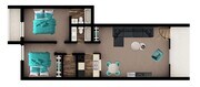 2 bed, 2 bath