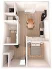 The Executive | Studio | 504+ Square Feet