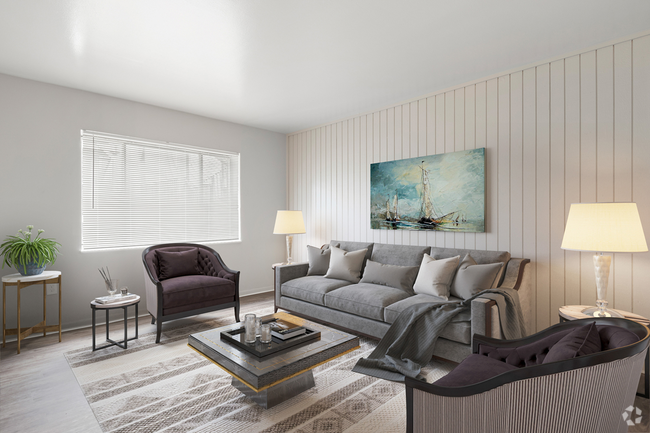 All 1 Bedroom Floor Plans feature neutral interiors, hardwood and carpet flooring, walk-in closets, window coverings, heat/air conditioning and are cable-ready. Upgraded finishes and washer/dryers available in select units. - The Commons at Water's Edge Rental