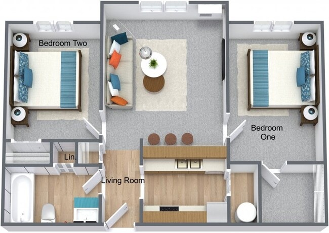 2 BR layout