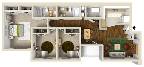 Floor Plan - 3BR