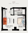 GS1 | Studio 414 square feet