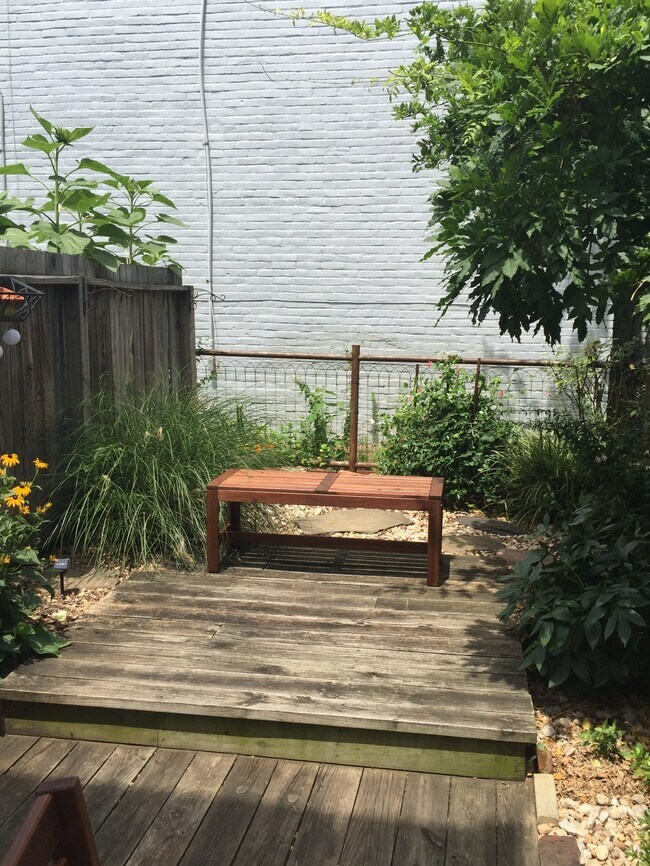 Outdoor private deck area - 447 W Orange St Apartments Unit 2nd floor