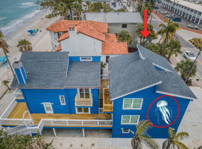 Overhead - Rear Unit - 8432 W Gulf Blvd