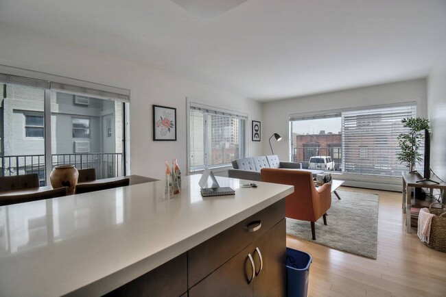 One Bedroom - Open Kitchen Layout w/ Breakfast Bar - Pinnacle at Nob Hill Apartments